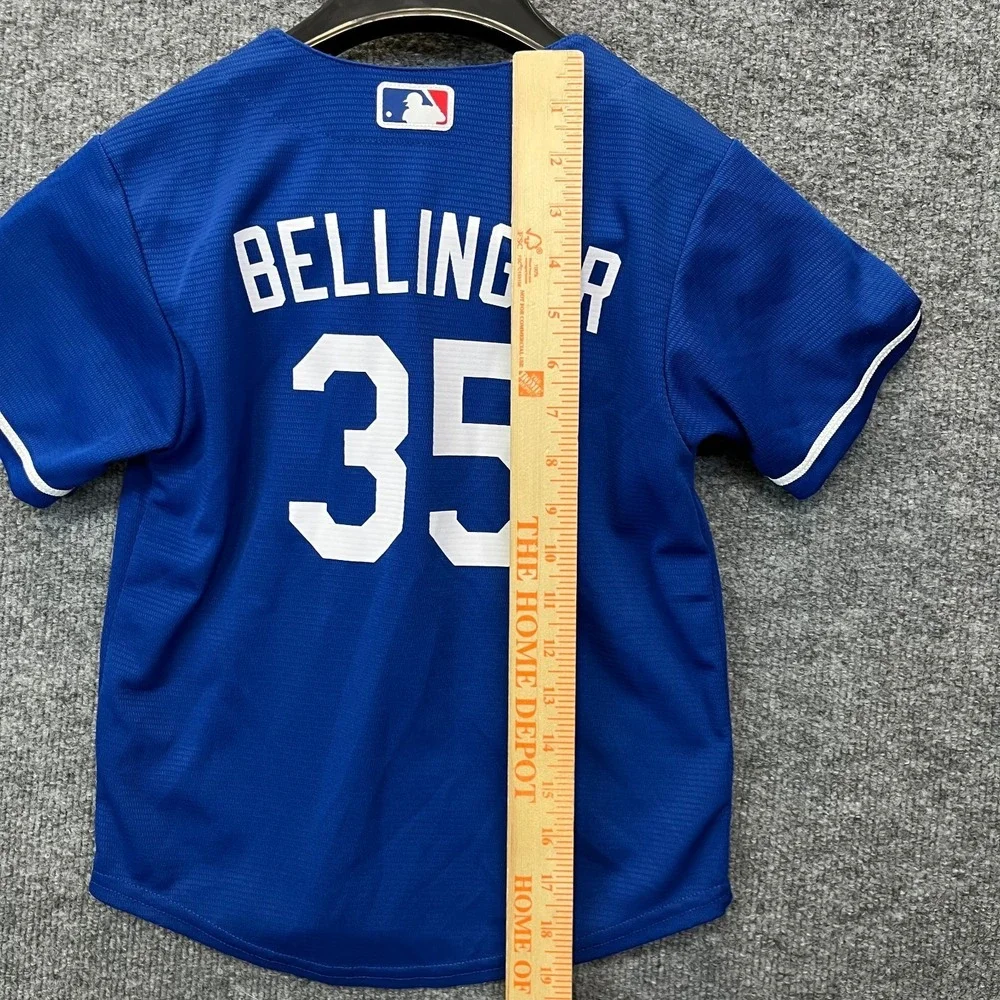 Cody Bellinger #35 Los Angeles Dodgers Nike Jersey Blue Baseball Sports Kids - L